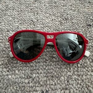 [NIKE] Red Aviator Sunglasses